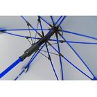 Зонт-трость Silver Color полуавтомат, синий/серебристый