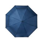 Автоматический складной зонт Bo из переработанного ПЭТ-пластика, темно-синий