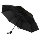 Зонт MANCHESTER складной, полуавтомат; черный; D=100 см; 100% полиэстер
