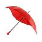 Зонт-трость I love you в форме сердца механический, красный