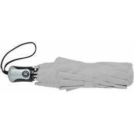 Зонт Alex трехсекционный автоматический 21,5, серебристый/черный