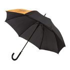 Зонт-трость Lucy 23 полуавтомат, черный/оранжевый
