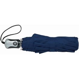 Зонт Alex трехсекционный автоматический 21,5, темно-синий/серебристый (Р)