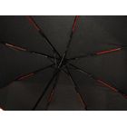 Зонт-полуавтомат складной Motley с цветными спицами, черный/красный