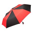 Зонт складной, красный/черный