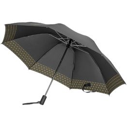 Зонт складной Up Way, автомат, серый с желтым