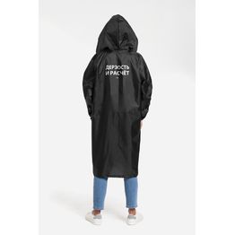 Дождевик «Дерзость и расчет», черный, размер M