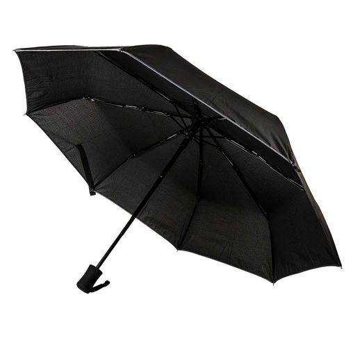 Зонт LONDON складной, автомат; черный; D=100 см; нейлон