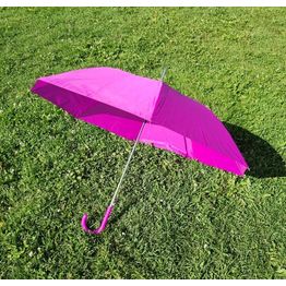 Зонт-трость с деревянной изогнутой ручкой 