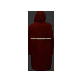 Длинный дождевик Lanai  из полиэстера со светоотражающей тесьмой, красный