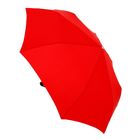 Зонт автомат однотонный Красный, 3 сложения