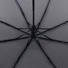 Зонт АРТ однотонный Серый, 3 сложения, механика