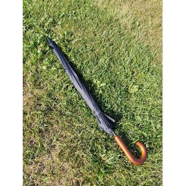 Зонт Мужской, Черный, Премиум, Механика, 16 спиц, d133