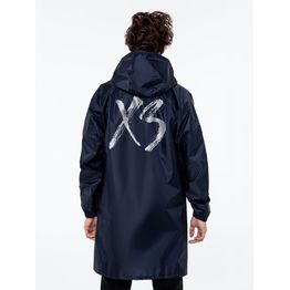 Дождевик «ХЗ», темно-синий с серебристым, размер XXL