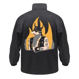 Ветровка «Живите двухколесно», ver. 2, черная, размер XXL