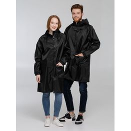 Дождевик с карманами «Леон», черный