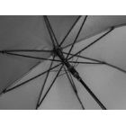 Зонт-трость 1134 Okobrella с деревянной ручкой и куполом из переработанного пластика, серый