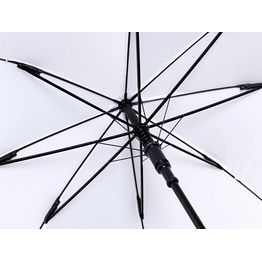 Зонт-трость Reviver с куполом из переработанного пластика, белый