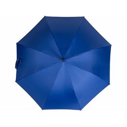Зонт-трость Reviver с куполом из переработанного пластика, глубокий синий