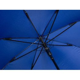 Зонт-трость Reviver с куполом из переработанного пластика, глубокий синий