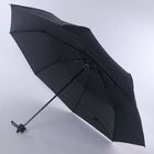 Чёрный складной зонт