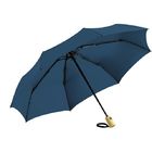 Зонт складной 5429 ÖkoBrella из бамбука, полуавтомат, серый