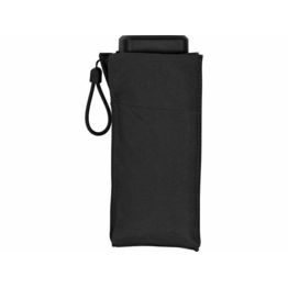 Складной cупер-компактный механический зонт Compactum, черный