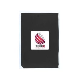 Одноразовый дождевик Mayan с чехлом для хранения из материалов, переработанных по стандарту GRS - сплошной черный