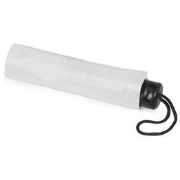 Зонт складной Columbus, механический, 3 сложения, с чехлом, белый (P)