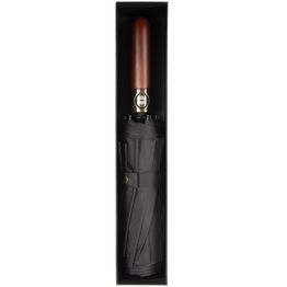 Зонт складной Cloudburst в подарочной упаковке, черный