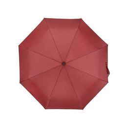 Зонт складной Cary, полуавтоматический, 3 сложения, с чехлом, бордовый (P)