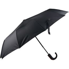 Складной зонт полуавтоматический, черный