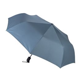 Зонт-полуавтомат Roof с куполом из переработанного пластика, антрацит 2165C
