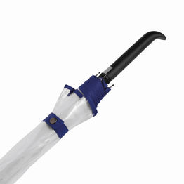 Автоматический зонт VIP, синий, прозрачный