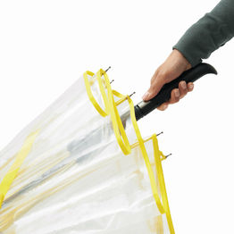 Автоматический зонт VIP, прозрачный, желтый