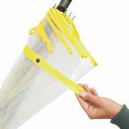 Автоматический зонт VIP, прозрачный, желтый