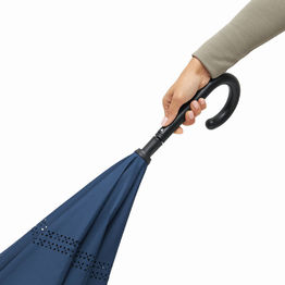 Автоматический зонт OPPOSITE, черный, темно-синий