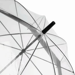 Зонтик куполообразной формы HONEYMOON, черный, прозрачный