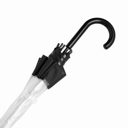 Зонтик куполообразной формы HONEYMOON, черный, прозрачный