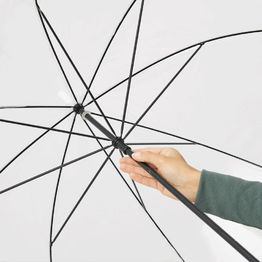 Зонтик куполообразной формы HONEYMOON, прозрачный, белый