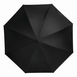 Реверсивный зонт-трость FLIPPE, черный, светло-серый