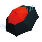 Зонт из стекловолокна MONSUN, черный, красный