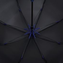 Зонт-трость Hidecolor с цветными спицами, черный с синим