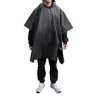 Дождевик пончо Budget туристический один размер, черный