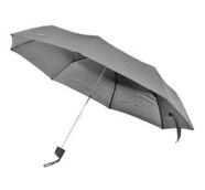 Зонт складной, механический; серый; D=103 cм; нейлон; шелкография