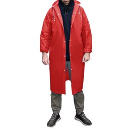 Дождевик RainForest, унисекс, материал EVA, размер XL-XXL, красный