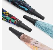 Зонт-трость Undercolor с полной запечаткой на заказ, с оранжевыми спицами