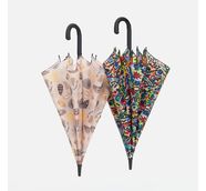 Зонт-трость Undercolor с полной запечаткой на заказ, с оранжевыми спицами