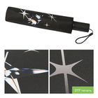 Зонт складной Filton, черный (с функцией Safety System)