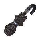 Карманный зонт с монограммой Темно-серого цвета